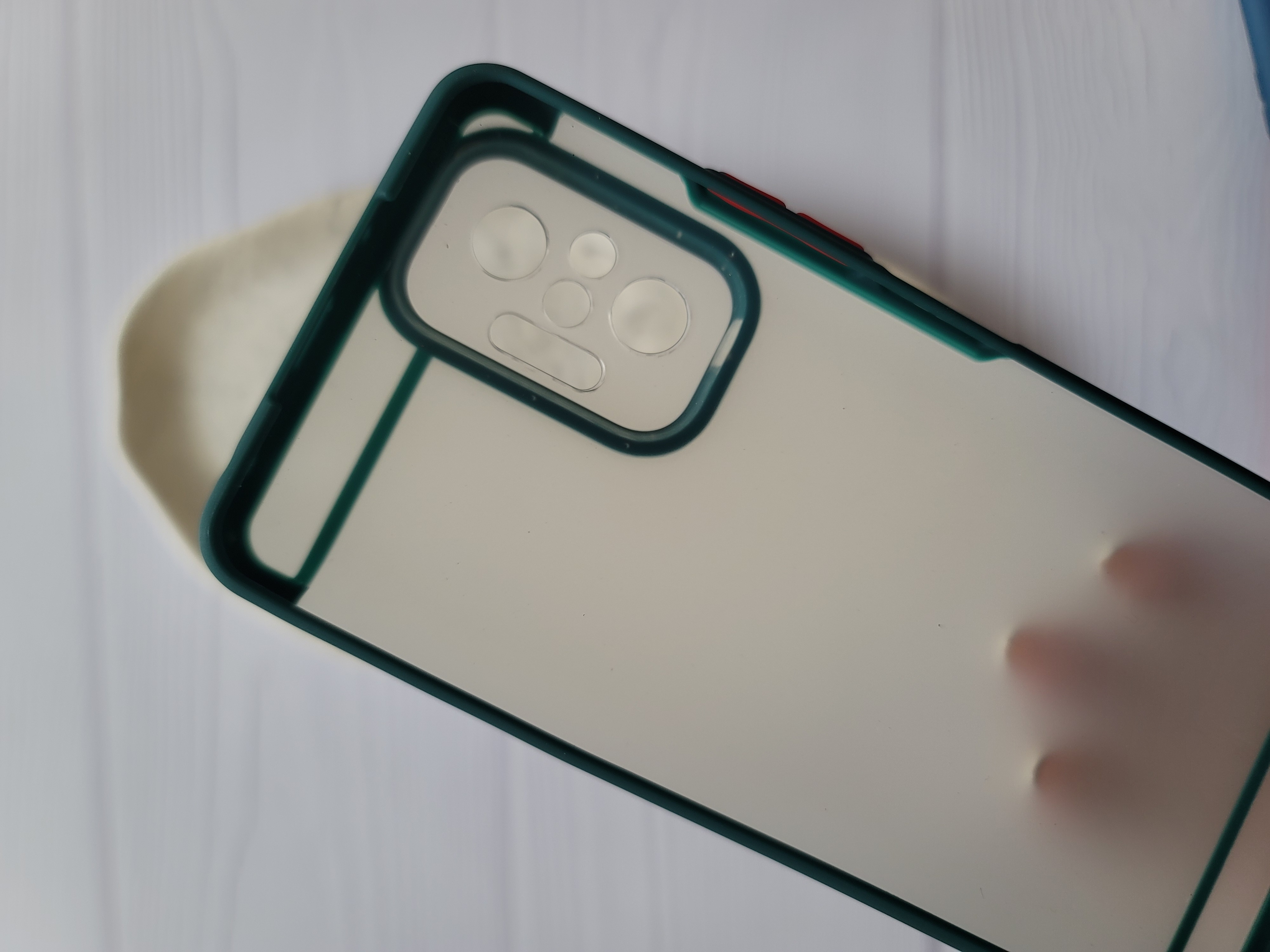 قاب گوشی redmi not 10 pro 4g شفاف دور سبز