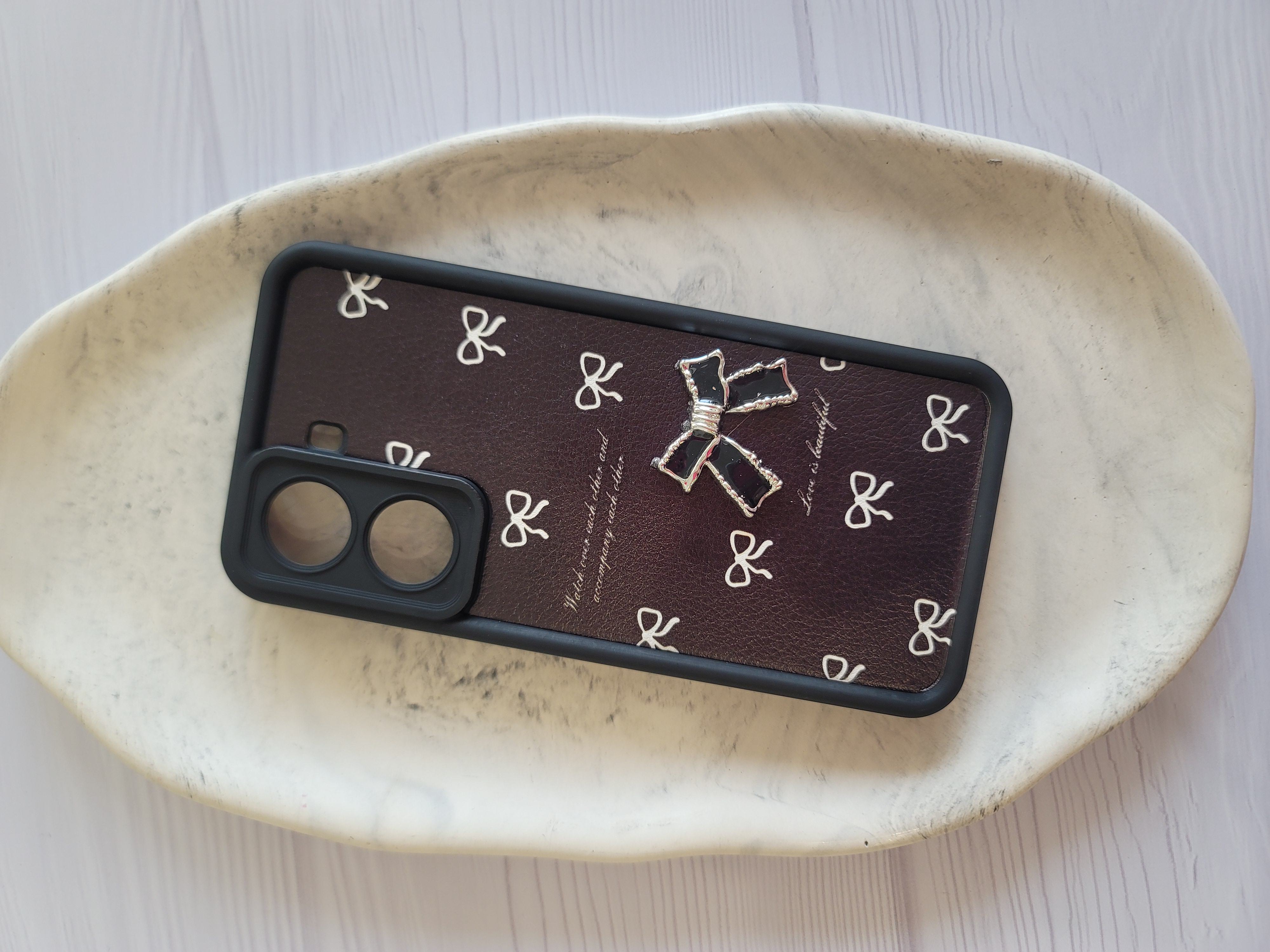 قاب گوشی poco x7 pro فانتزی پاپیون مشکی