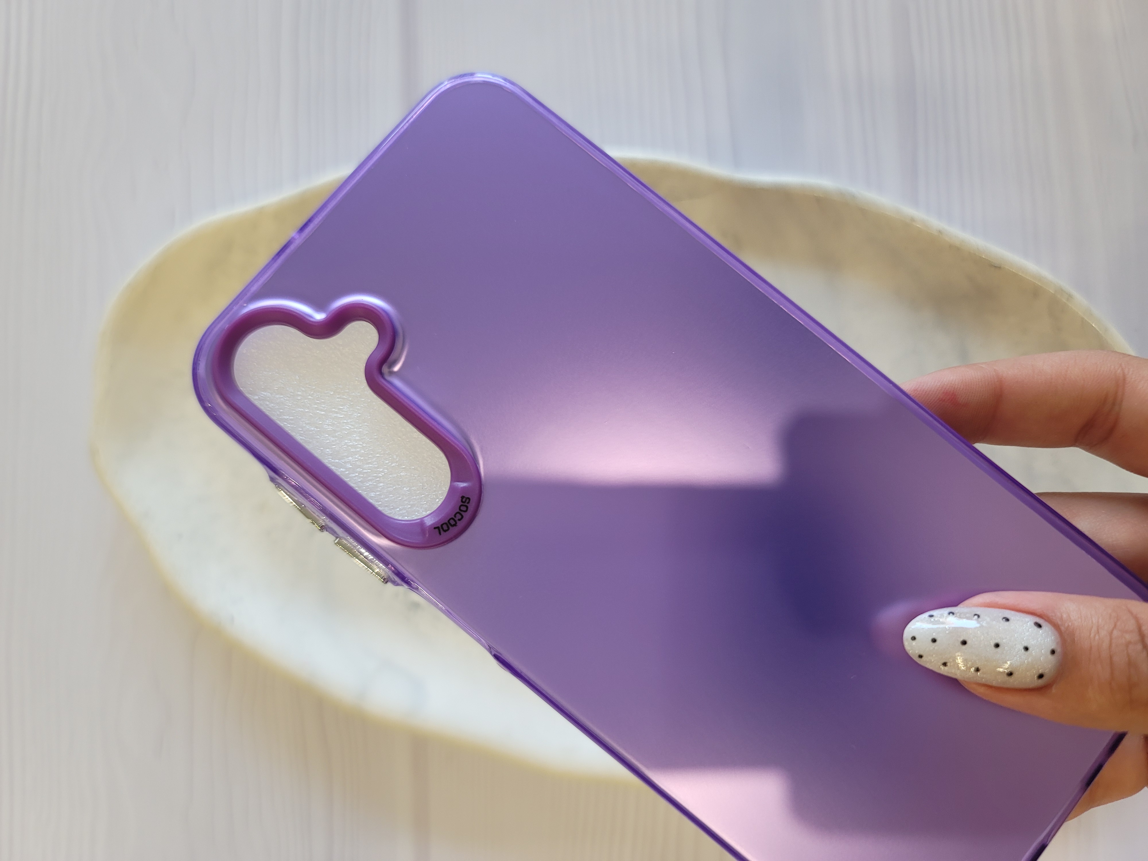 قاب گوشی a15 سوکول بنفش مات