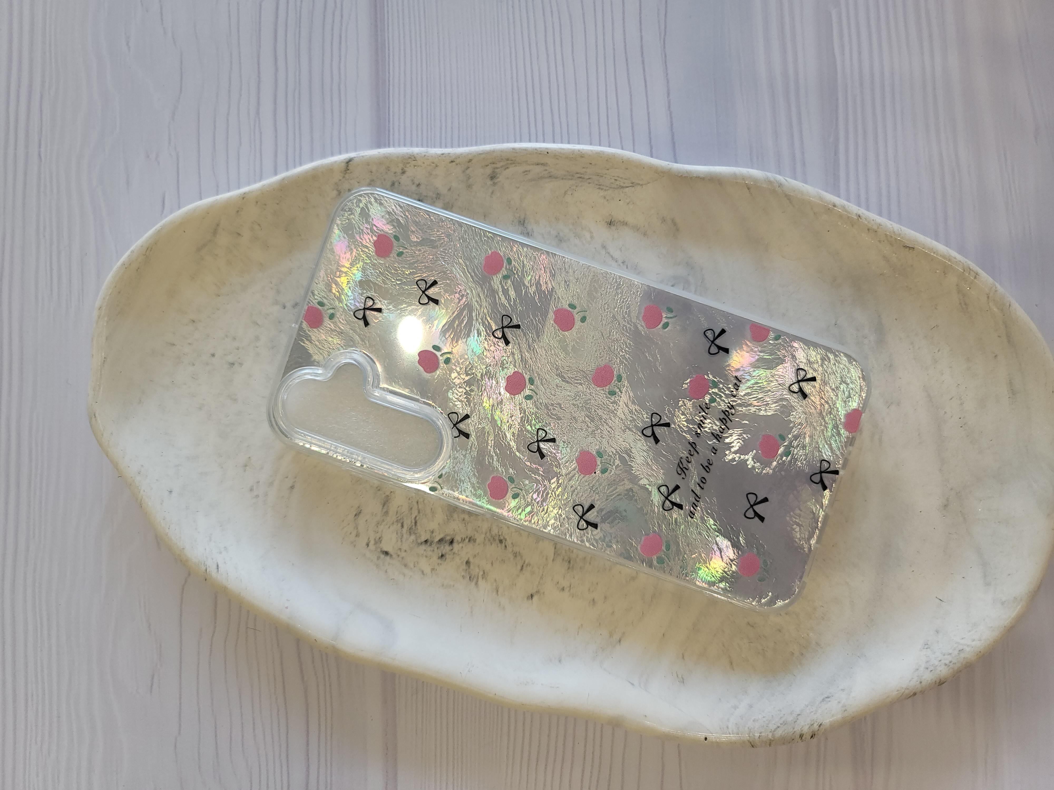 قاب گوشی a15 پاپیون براشی گلدار
