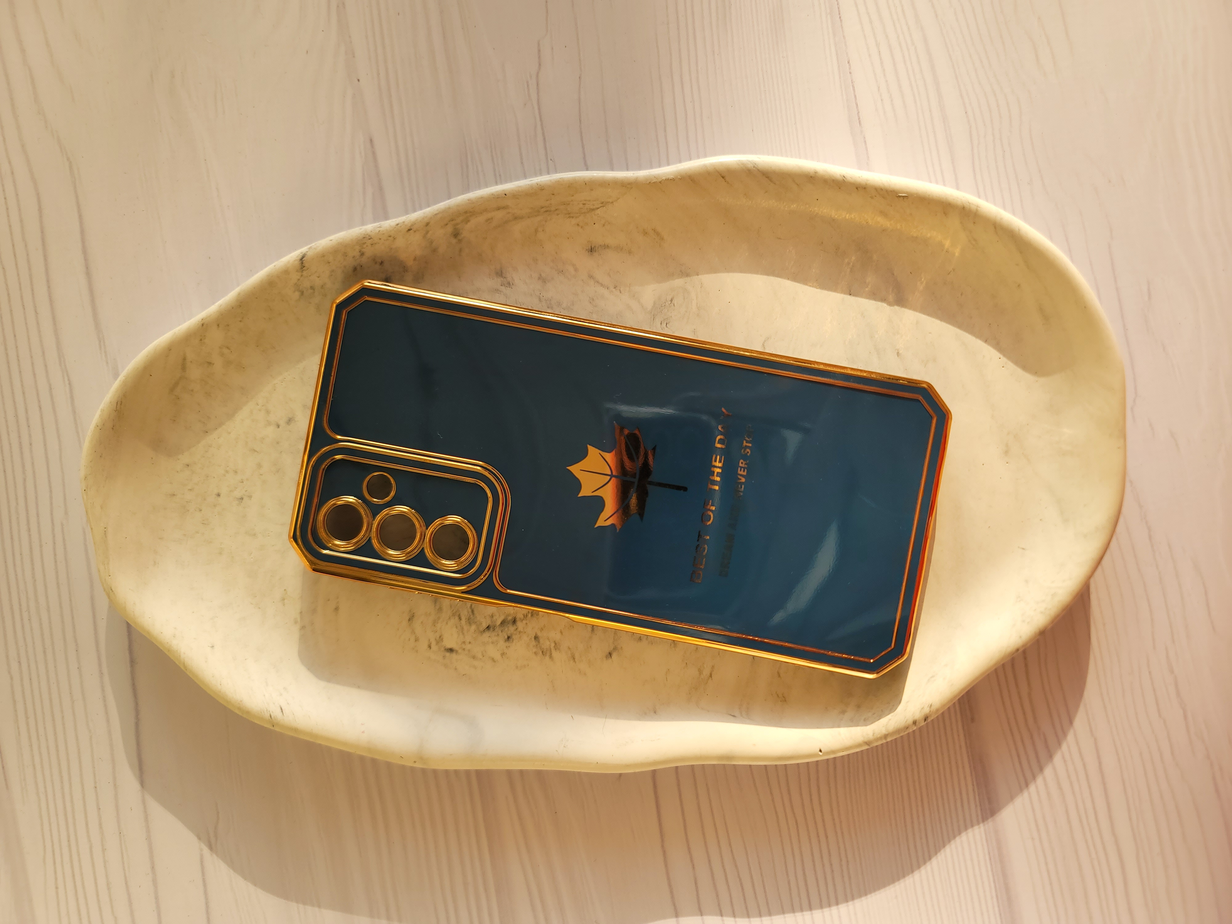 قاب گوشی a24 برگ سرمه ای