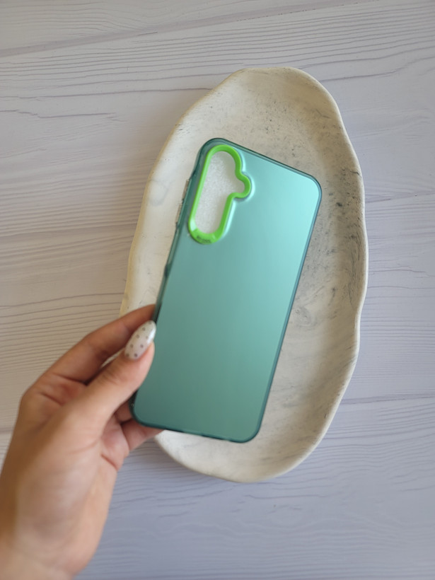 قاب گوشی a25 سوکول سبز مات